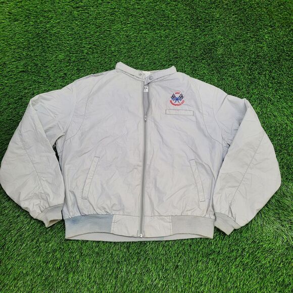 Vintage 1982 Indianapolis 500 Blouson Jacket M/L 21x23 Gray - Picture 1 of 14